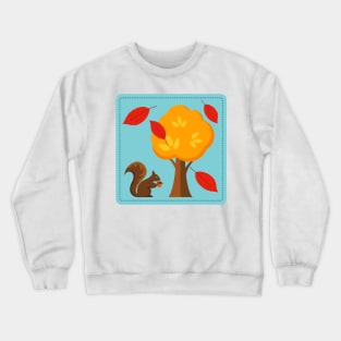 Cute Squirrel Tree Crewneck Sweatshirt